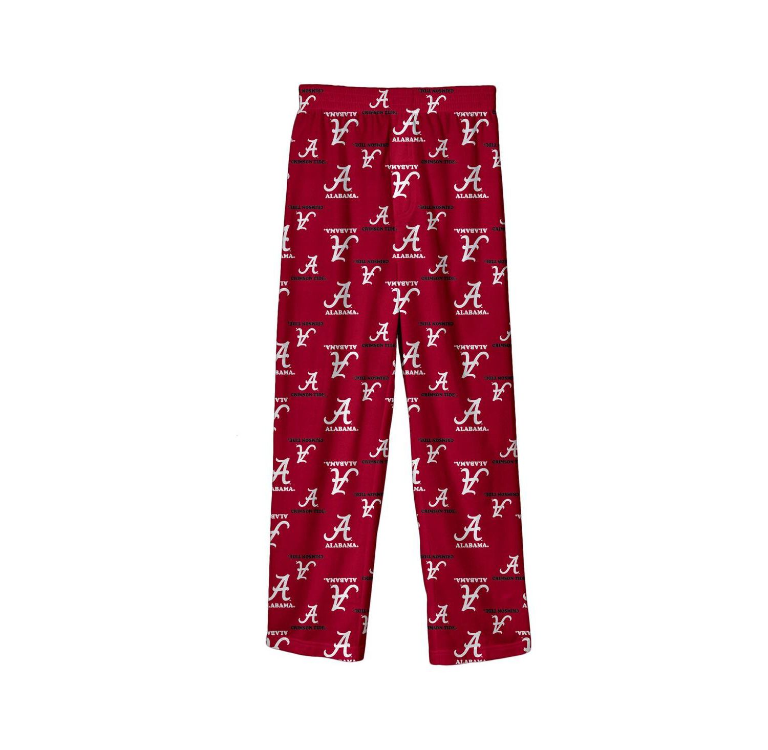 Big Boys and Girls Crimson Alabama Crimson Tide All-Over Team Logo Pants