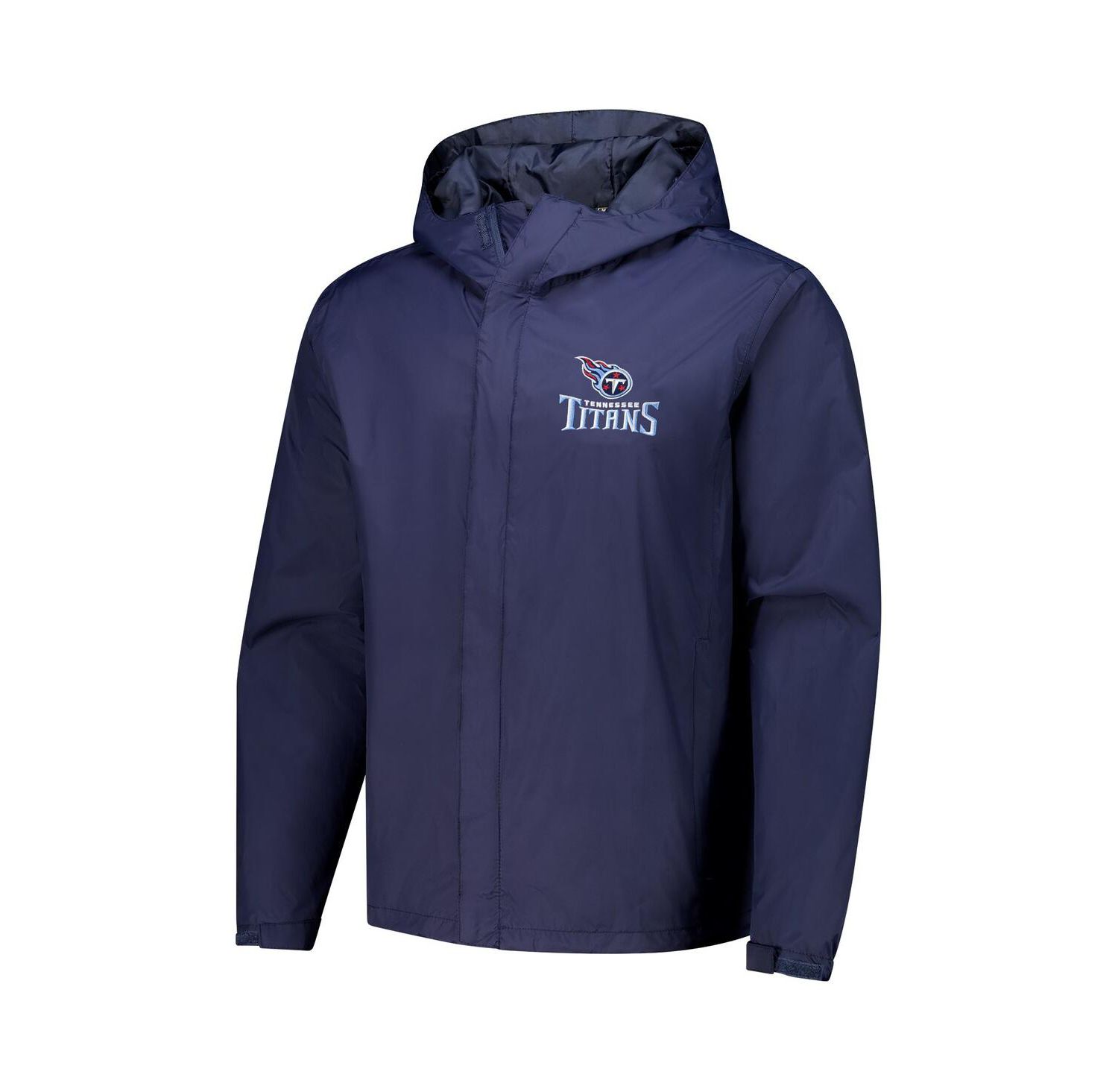 Men's Navy Tennessee Titans Tropic Waterproof Packable Full-Zip Hoodie Jacket