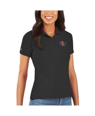 Women's Black San Diego State Aztecs Legacy Pique Polo Shirt