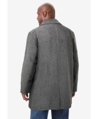 Big & Tall Wool Dress Coat