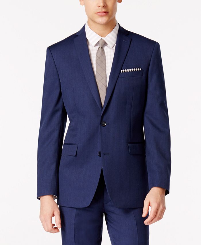 Bar III Cobalt Blue Slim-Fit Jacket, Created for Macy's & Reviews ...