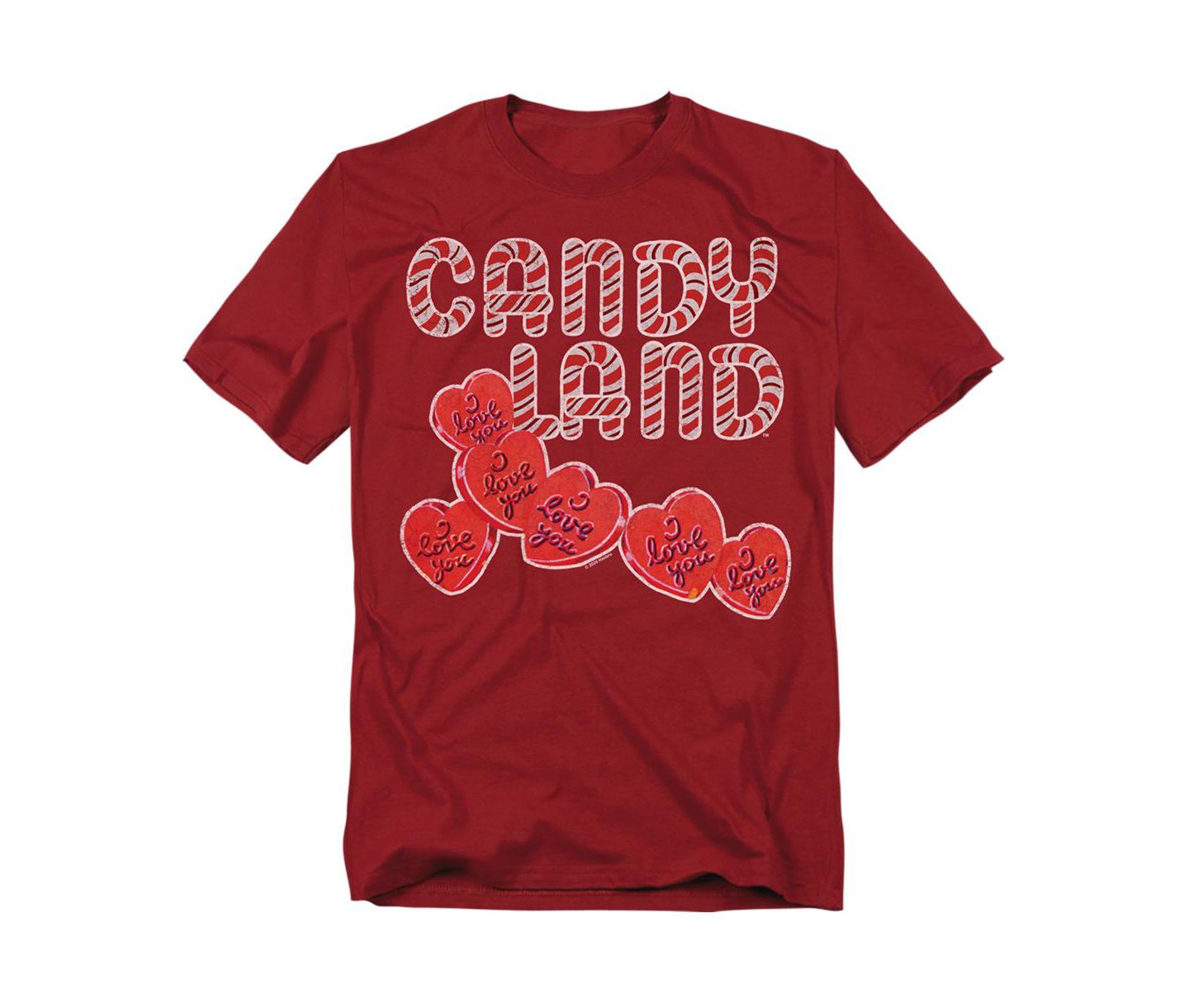 Мужская футболка Hasbro+ Big & Tall Candy Land Candy Hearts Say I Love You, цвет: Красный — фото 1