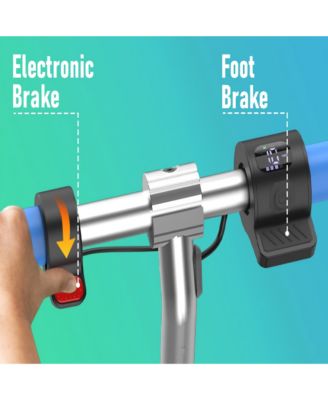 Kids' Electric Scooter with LED Display, 150W High-Power Motor, Dual Brake System, Adjustable Height & Speed