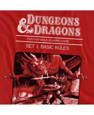 Men's Dungeons & Dragons Basic Rules Red Box Cover T Shirt