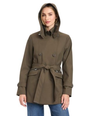 Women's Double-Breasted Belted Trench Coat