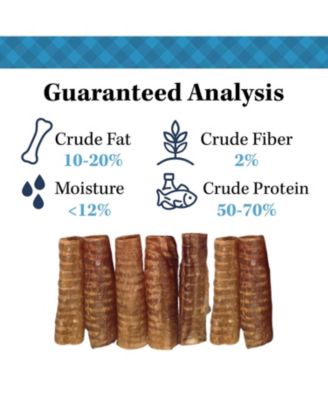 6” Beef Trachea Dog Chews – 10 Count Bag – All-Natural