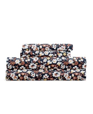 Delicate Blossoms 4-P.c. Sheet Set, Queen