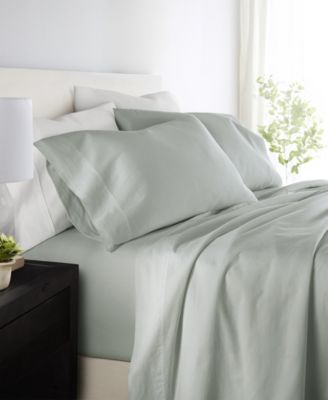 Long Staple 300-Thread Count Cotton Solid 4-Pc. Sheet Set, Queen