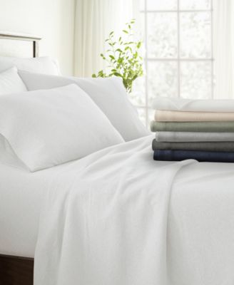 Ienjoy Home Jersey Knit Cotton Sheet Sets In White