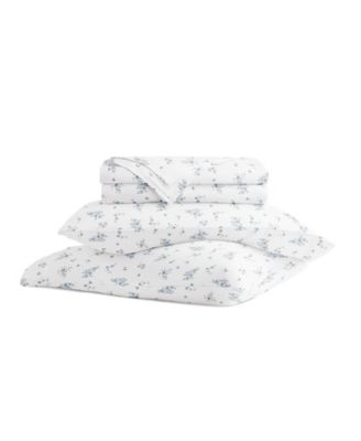 ienjoy Home Long Staple 300-Thread Count Cotton 4-Pc. Sheet Set, Full - Bouquet Light Blue, Full
