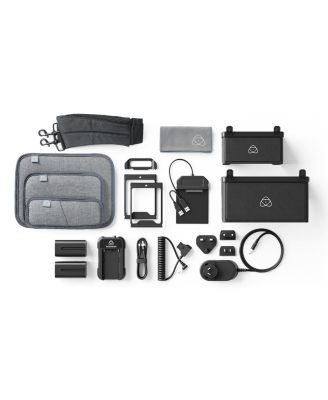 Shinobi 7" Full HD IPS Touchscreen HDR Photo and Video Monitor, Supports 4K HDMI Input with Atomos Power Kit 2x 5200mAh Battery, Cloth