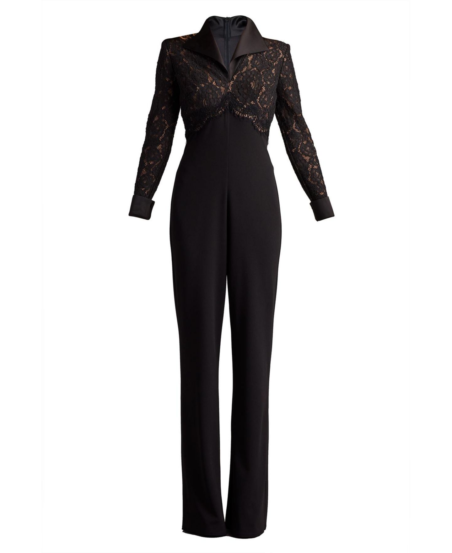 Женский комбинезон Tadashi Shoji Deacon Collar Jumpsuit, цвет: Bk/Nd — фото 3