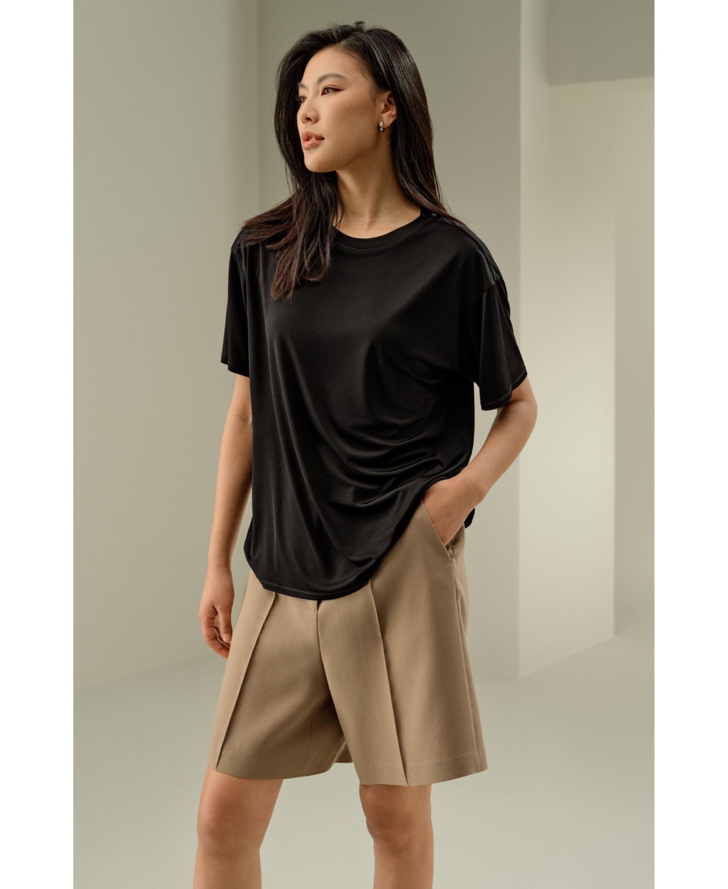 Women's Silk Jersey Oversized Tee