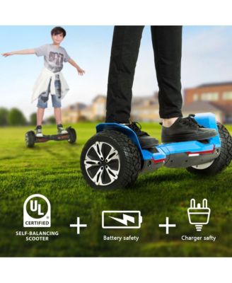 Warrior 8.5" Electric Hoverboard All-Terrain - 42V 1.5A (50Hz/60Hz), Built-in Speakers & LED Lights | Perfect Valentine's Gift for Family, Teens
