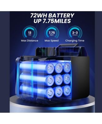 Hoverboard All Terrain Hoverboard-Colorful LED Lights & 500W Motor, Built-in Music Speaker, 7.75mph Speed, 176lbs Max Load.