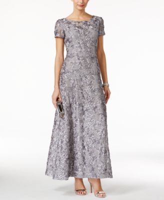 alex evening rosette gown