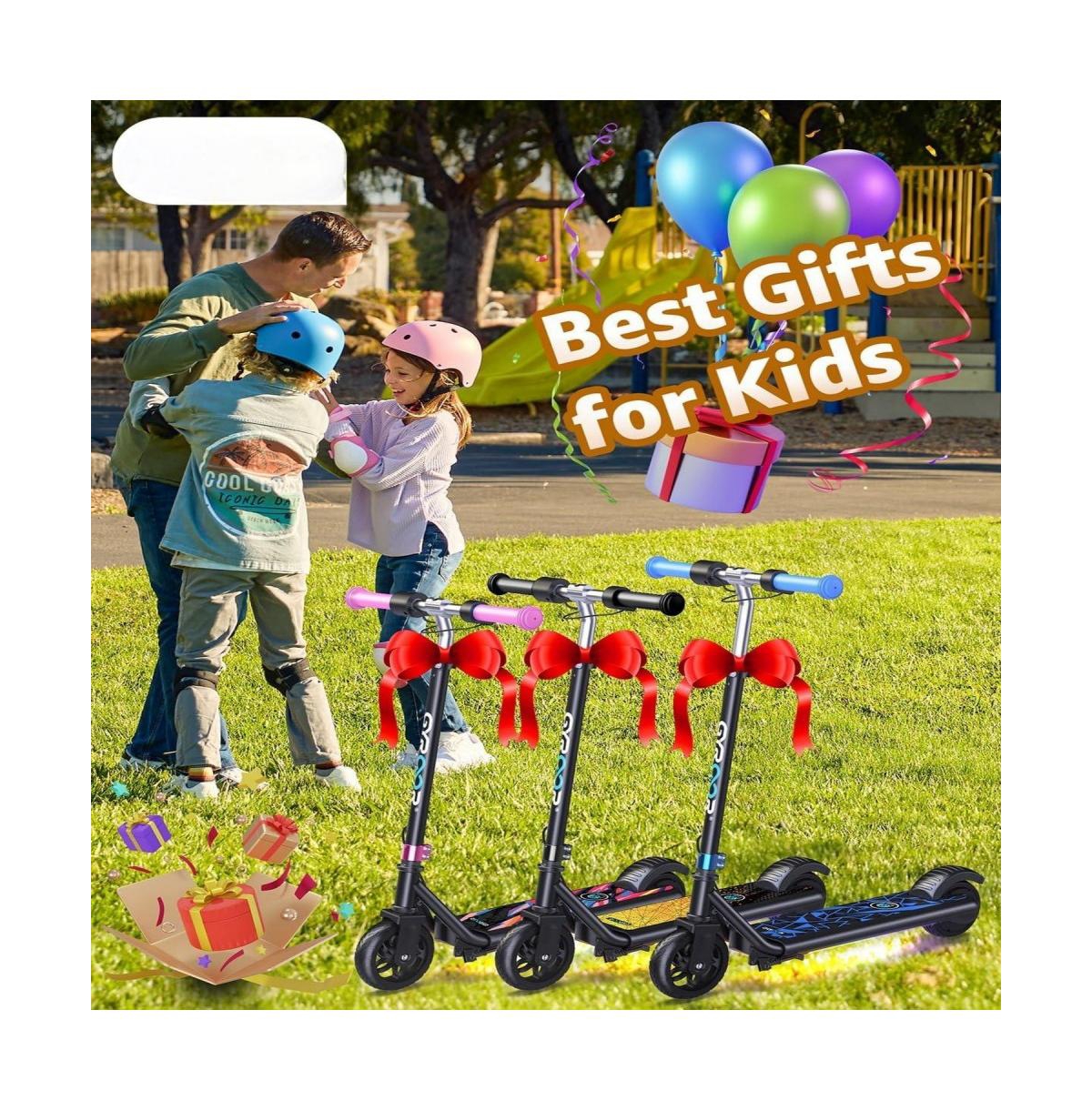 Kids' Electric Scooter with Led Display, 150W High-Power Motor, Dual Brake System
