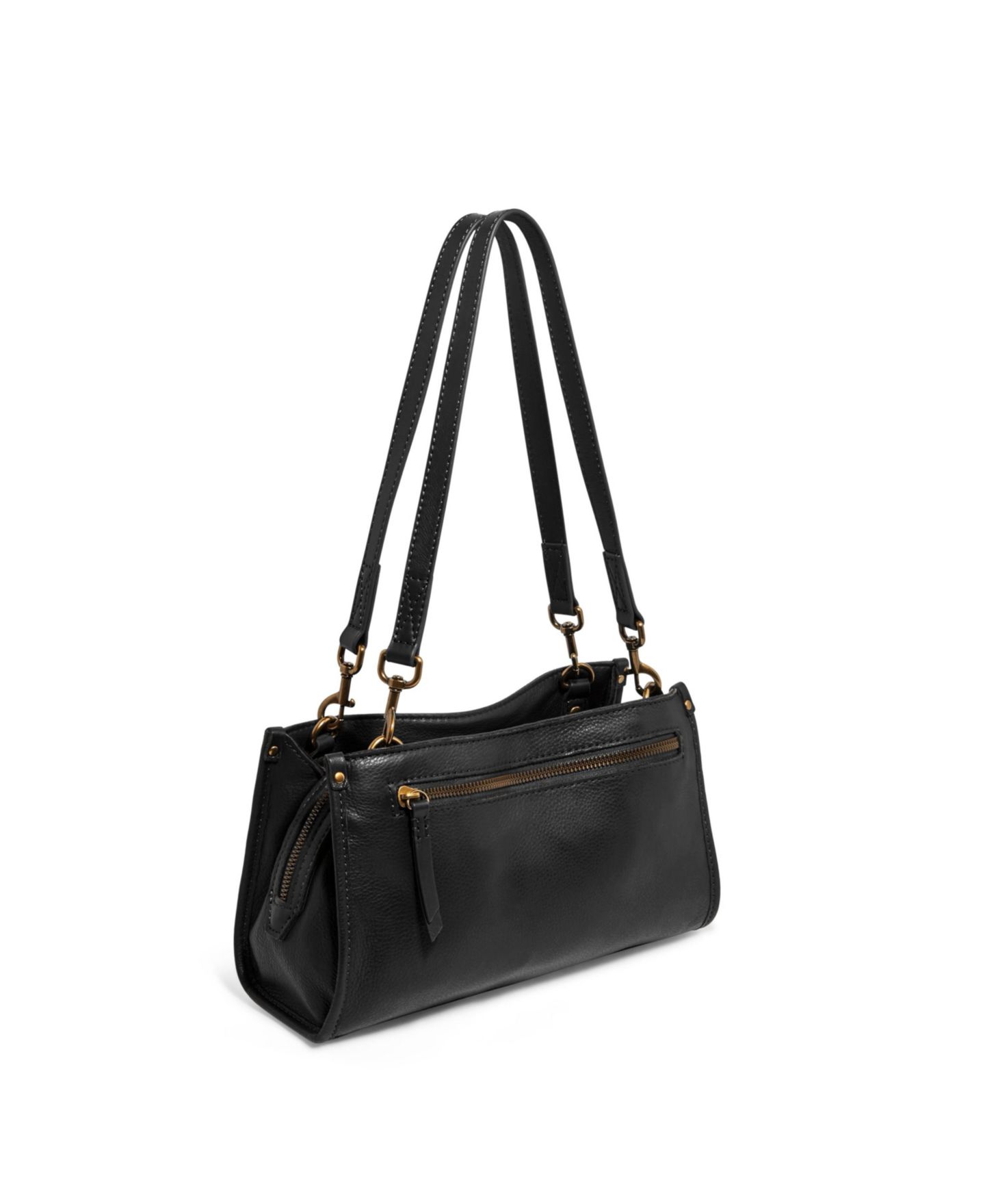 Женская сумка American Leather Co. Lenox Triple Entry Shoulder, цвет: Чёрный — фото 2