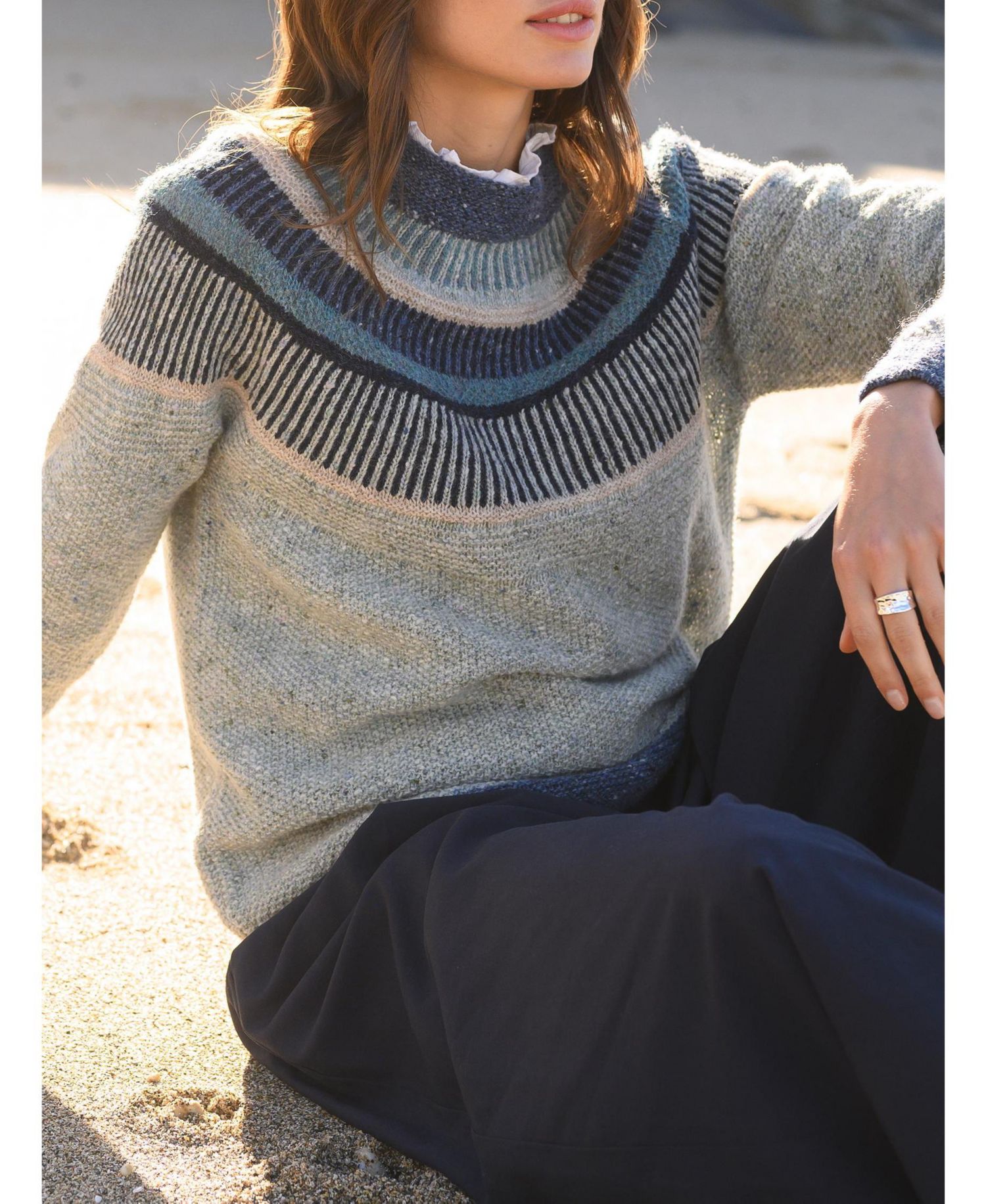 Women's Statement Donegal Crew Neck Sweater