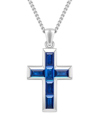 Vincero Mens Cross Pendant in 925 Sterling Silver with Rhodium Plating and Lobster Clasp - Silver 179$