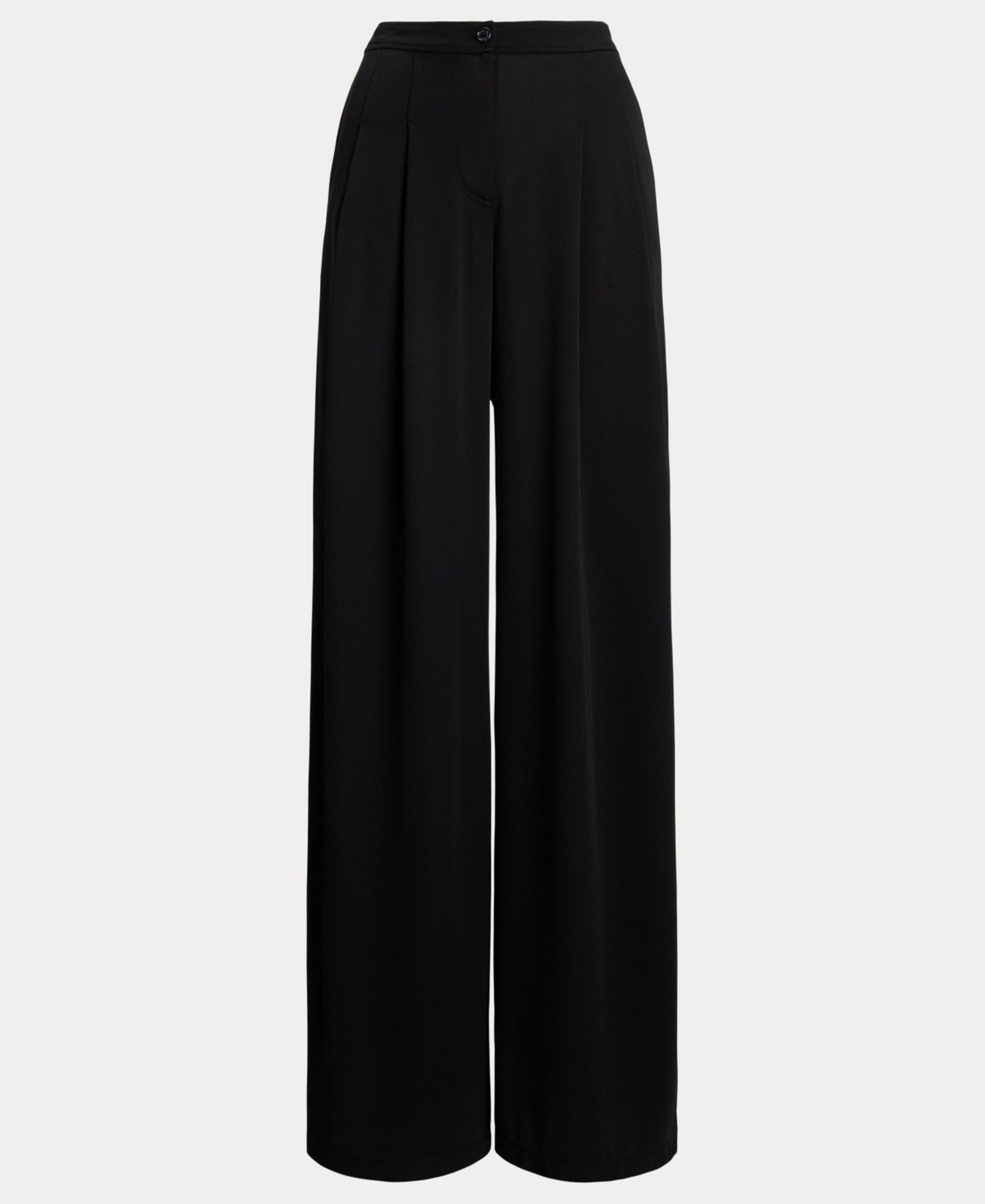Ralph Lauren Women's Pleated Stretch Jersey Wide-leg Pants In Brown