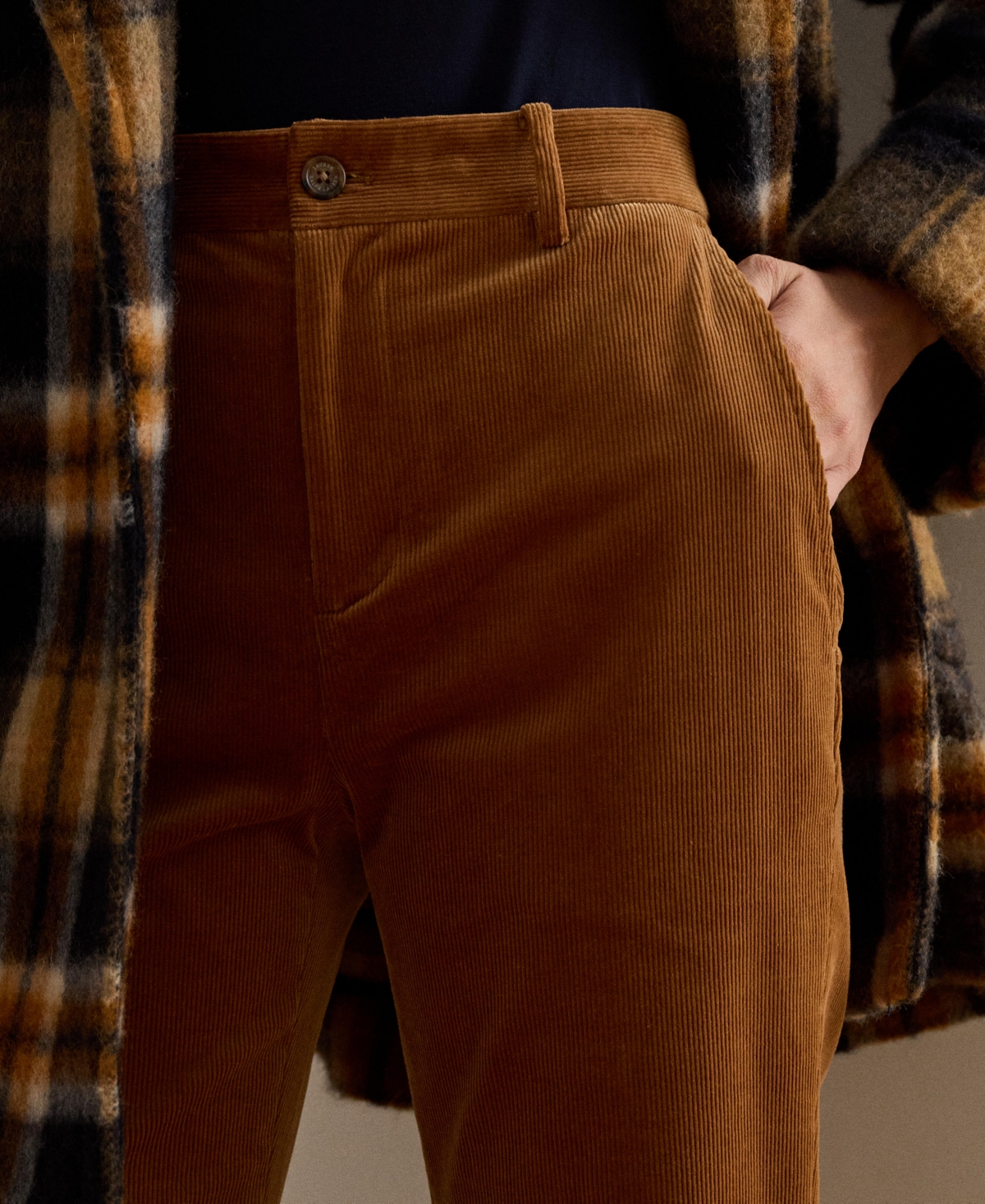 Ralph Lauren High-rise Corduroy Flare Pant In Brown