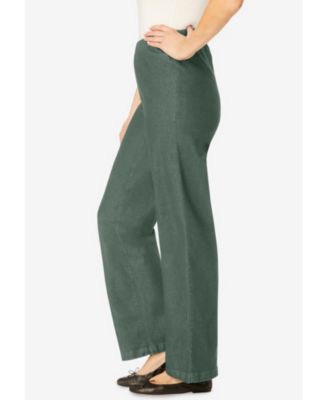 Women's Within Fineline Stretch Denim Wide-Leg Pull-On Jeans