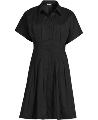 Women's Cambric Above the Knee Shirt Dress