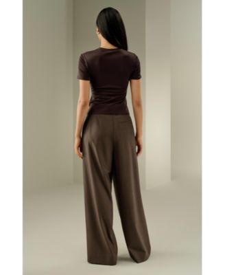 Women's Slim Fitted Silk Jersey Tee