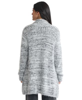 Women's Shawl Collar Open Front Sweater