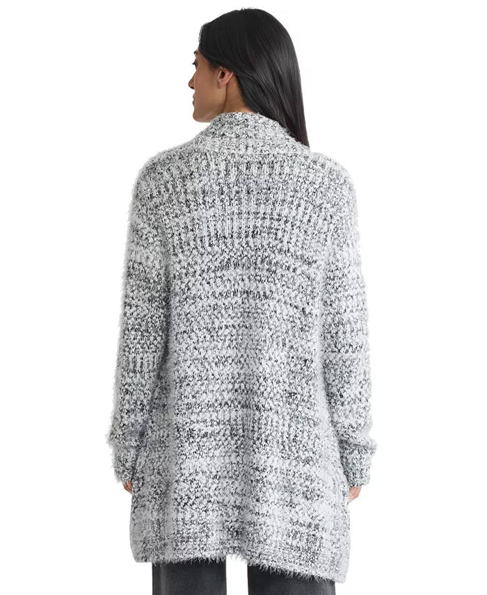 Women's Shawl Collar Open Front Sweater - thumbnail 5