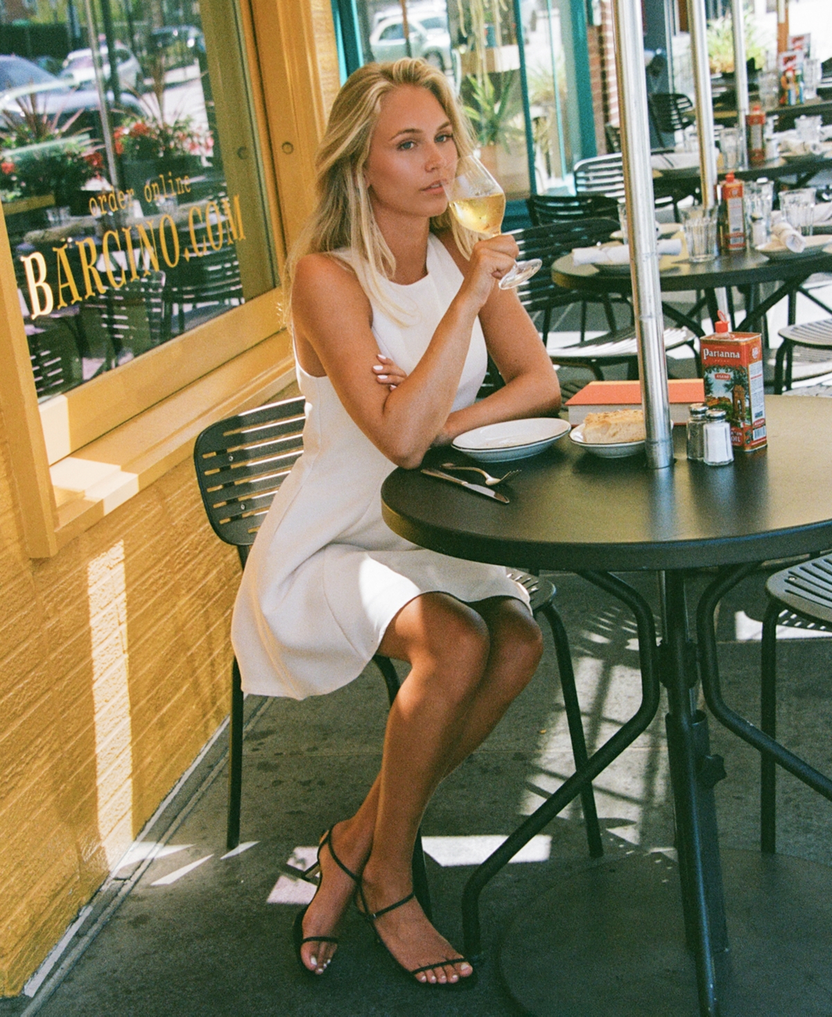 French Connection Women's Structured Flare Mini Dress