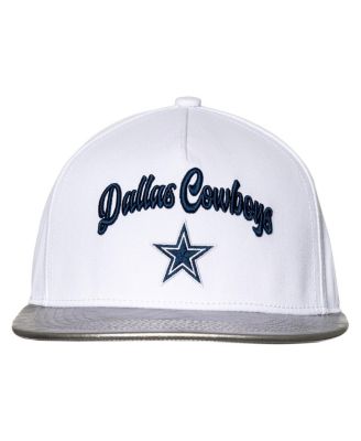 The Wild Collective - Women's White/Silver Dallas Cowboys Two-Tone Snapback Hat