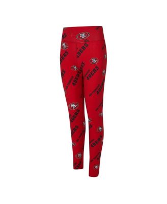 Women's Scarlet San Francisco 49ers Mosaic Allover Print Leggings