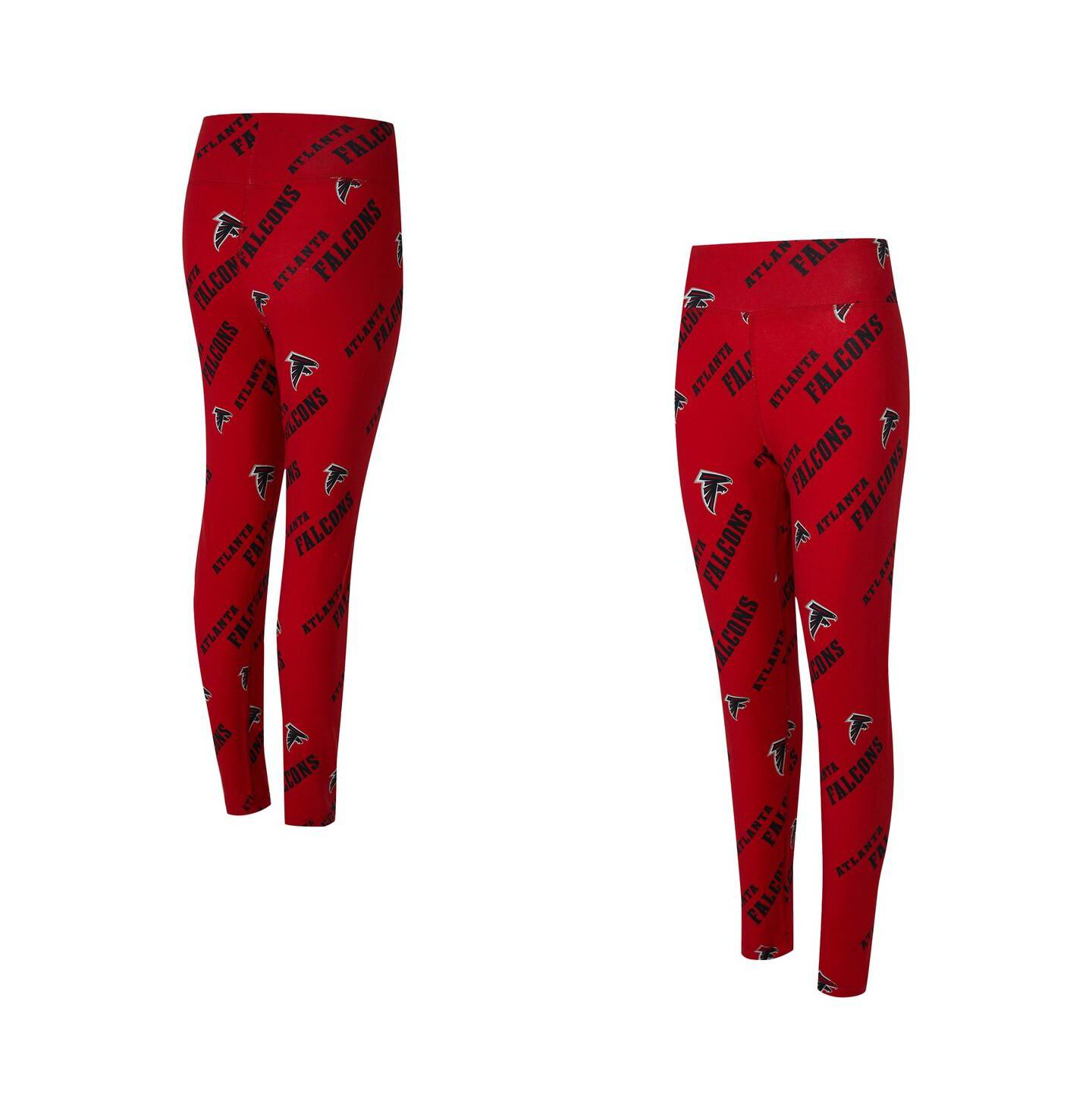 Женские леггинсы Concepts Sport Red Atlanta Falcons Mosaic Allover Print — фото 1