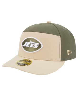 Men's Light Beige/Olive New York Jets Two-Tone Color Pack Split Panel 59FIFTY Fitted Hat