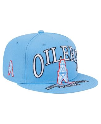 New Era - Men's Light Blue Houston Oilers Gridiron Classics Oversized 59FIFTY Fitted Hat