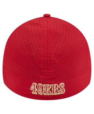 Men's Scarlet San Francisco 49ers Perforated 39THIRTY Flex Hat
