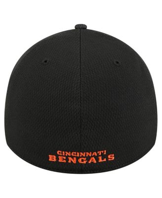 Men's Black Cincinnati Bengals Visor Hit 39THIRTY Flex Hat