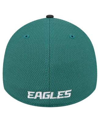 Men's Midnight Green Philadelphia Eagles Visor Hit 39THIRTY Flex Hat