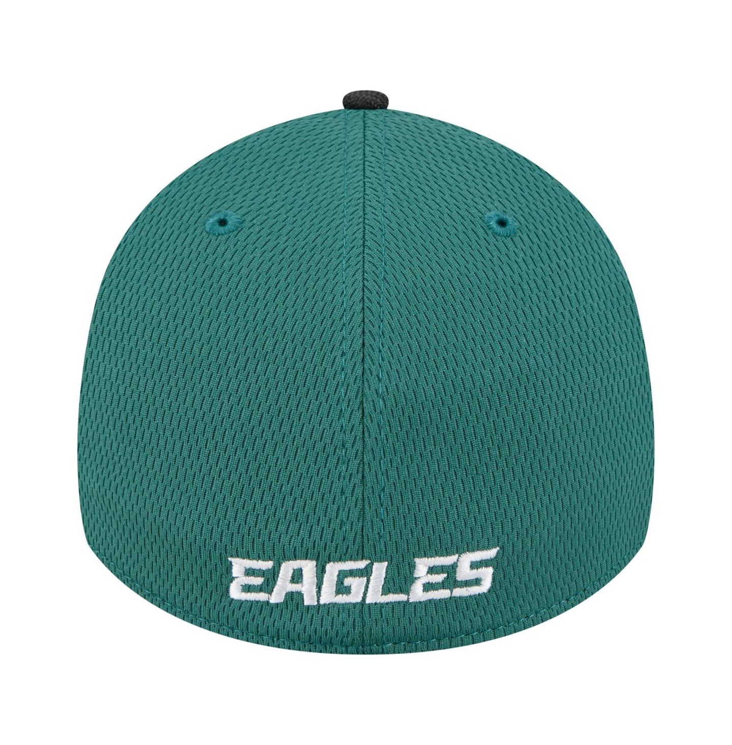 Мужские козырьки New Era Midnight Green Philadelphia Eagles Hit 39THIRTY Flex Hat — фото 3