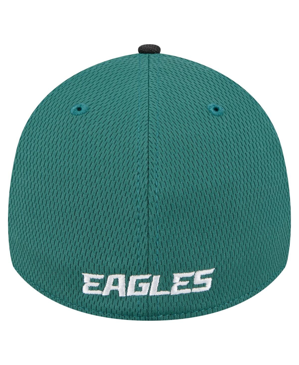 New Era Men's Midnight Green Philadelphia Eagles Visor Hit 39THIRTY Flex Hat
