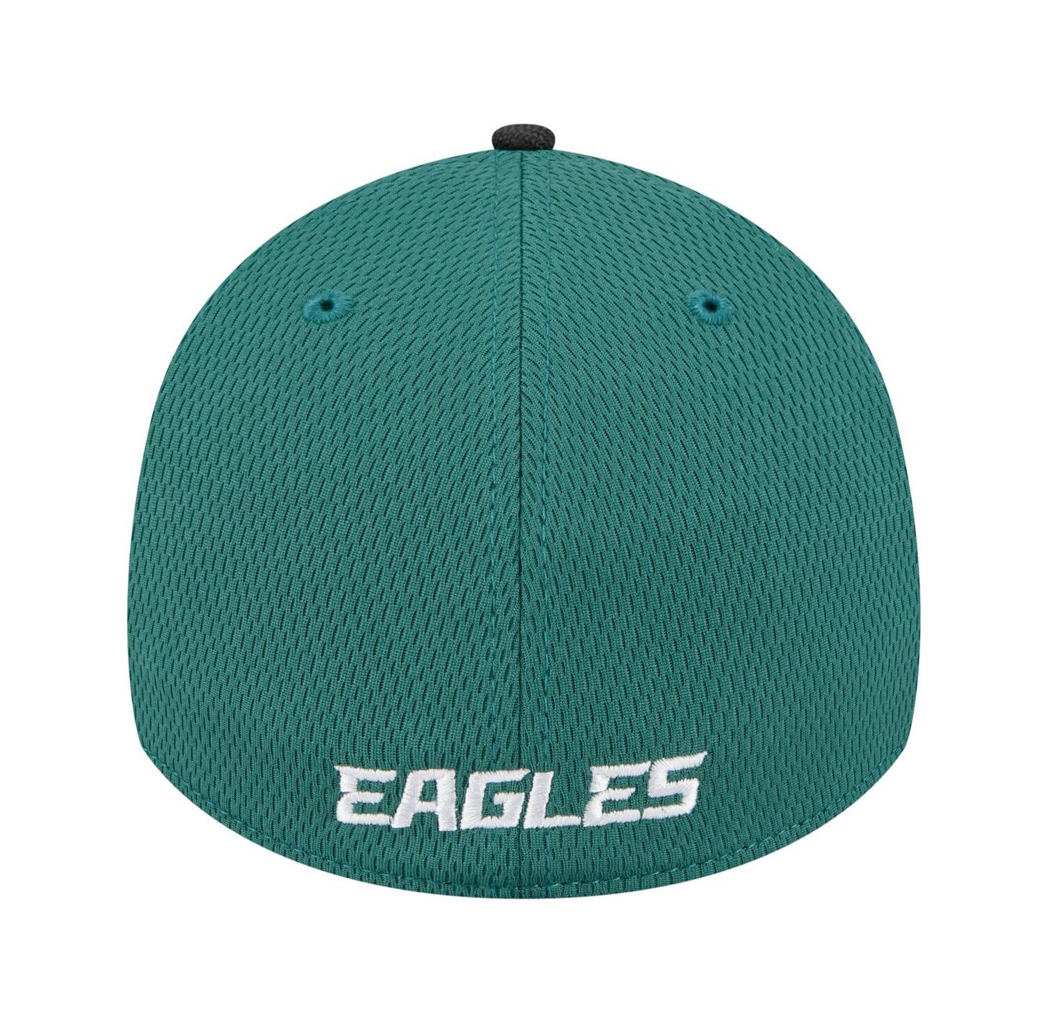 Men's Midnight Green Philadelphia Eagles Visor Hit 39THIRTY Flex Hat