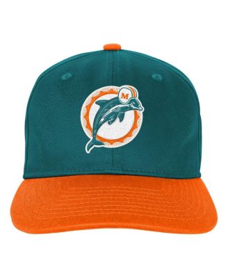 Big Boys and Girls Aqua Miami Dolphins True Retro Adjustable Hat