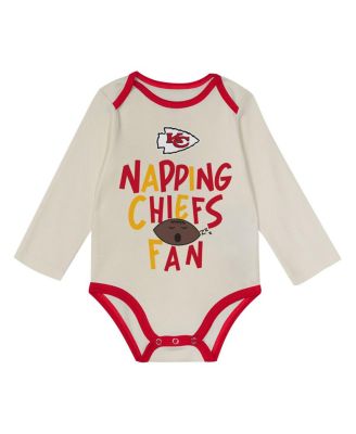 Baby Boys and Girls&nbsp;3 Piece Red Kansas City Chiefs Little Champ Set