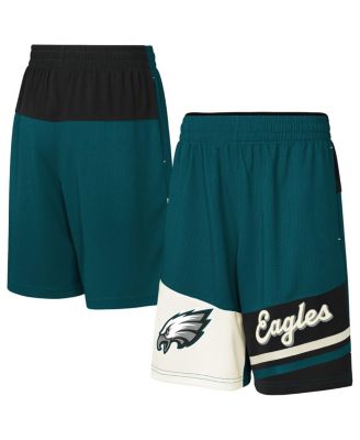 Outerstuff - Big Boys and Girls Midnight Green Philadelphia Eagles Fandemonium Mesh Shorts