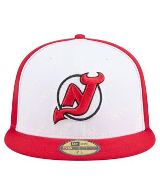 Men's White/Red New Jersey Devils Repeat Two-Tone 59FIFTY Fitted Hat