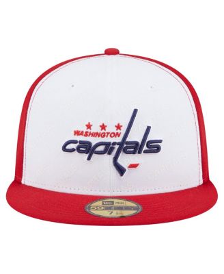 Men's White/Red Washington Capitals Repeat Two-Tone 59FIFTY Fitted Hat