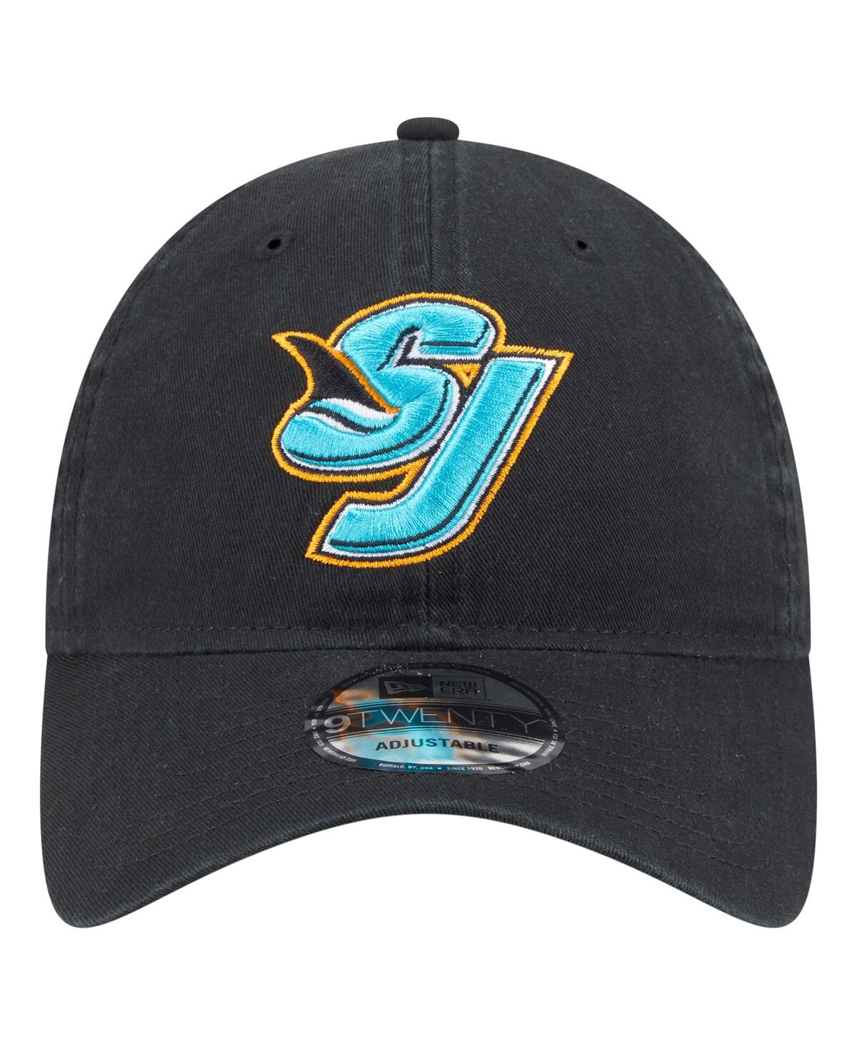 New Era Men's Black San Jose Sharks Deceptor 59fifty Fitted Hat In Black