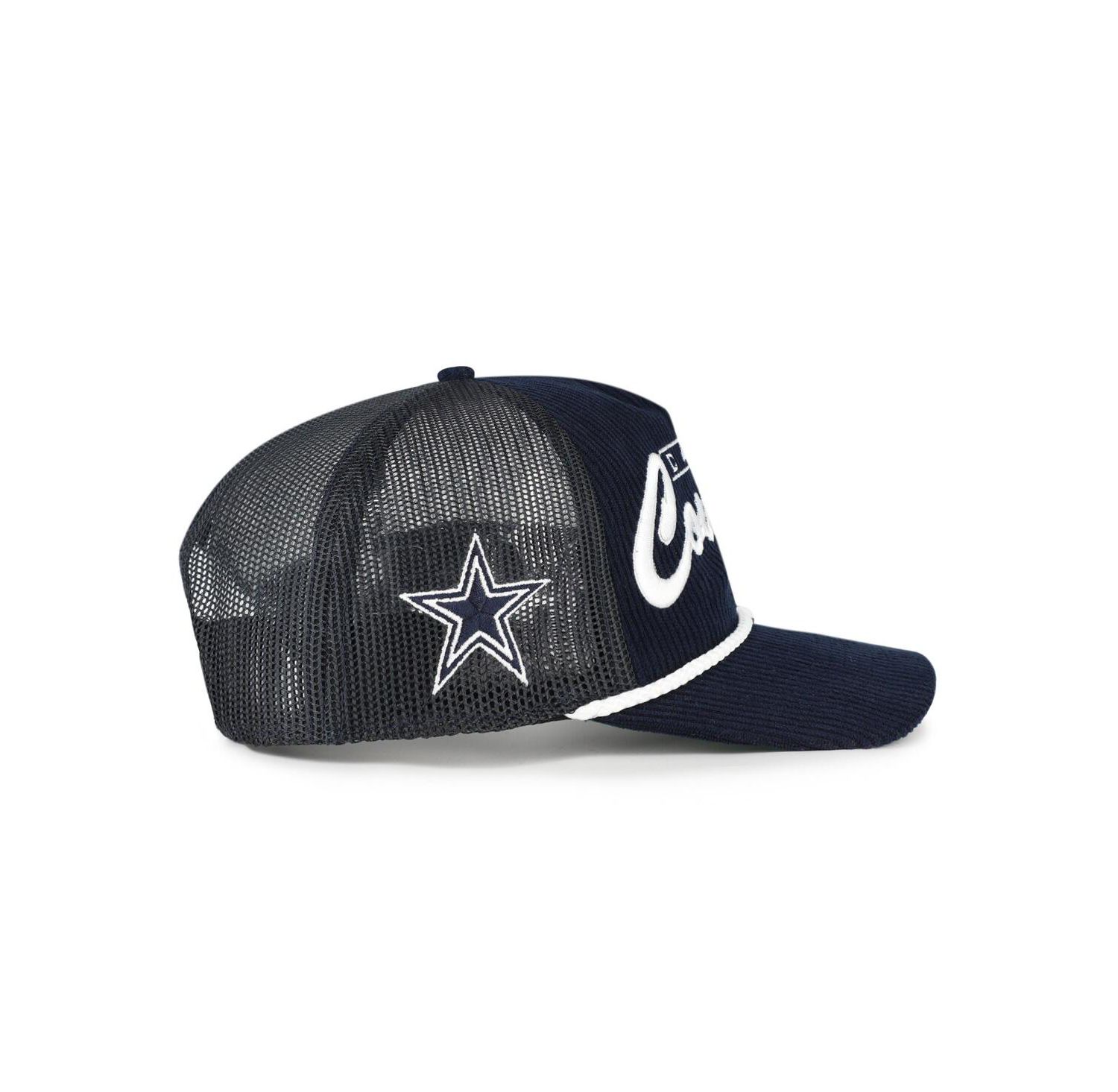 Men's Navy Dallas Cowboys Double Header Relaxed Corduroy Hitch Hat